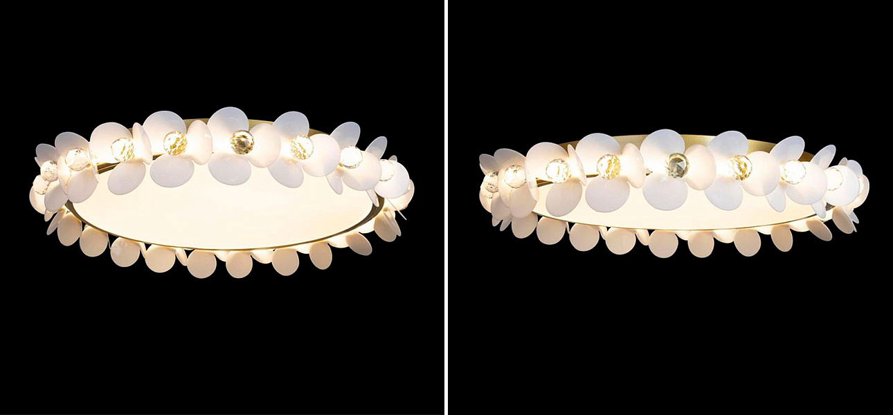 Потолочный светильник Белые Цветы White Flowers Ceiling lamp D 57 Потолочный светильник Белые Цветы White Flowers Ceiling lamp D 57 - Loft-Concept в Самаре