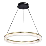 Люстра подвесная круглая светодиодная с золотым каркасом Ring Horizontal варинант исполнения - 3 | Loft Concept в Самаре