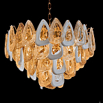 Люстра с многослойными белыми и прозрачными подвесками Character Chandelier варинант исполнения - 5 | Loft Concept в Самаре