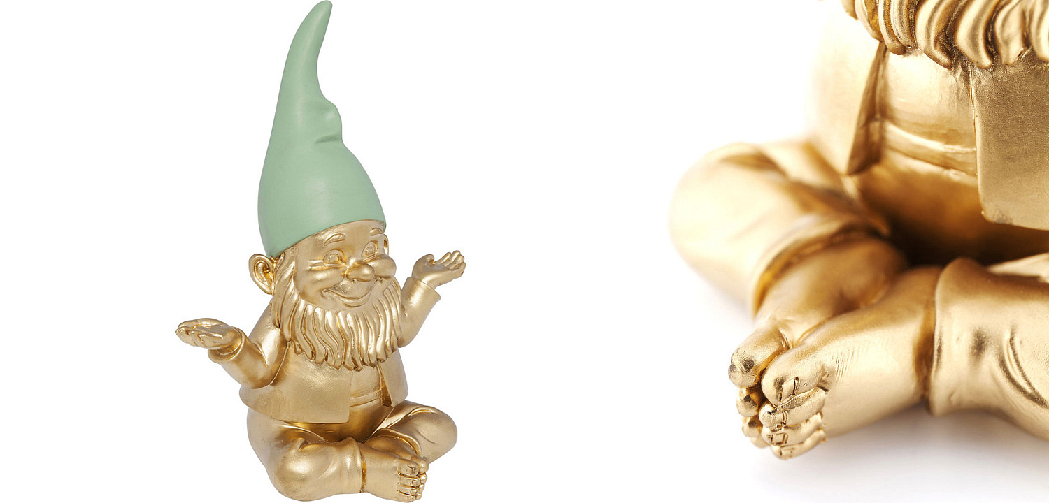 Статуэтка Golden Meditating Gnome Статуэтка Golden Meditating Gnome - Loft-Concept в Самаре
