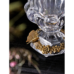 Ваза из прозрачного стекла на бронзовой подставке с ободком и ручками в виде стрекоз Eden Garden варинант исполнения - 4 | Loft Concept в Самаре