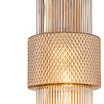 Подвесной светильник со стеклянным рифленым плафоном цилиндрической формы Eliara 13 варинант исполнения - 3 | Loft Concept в Самаре
