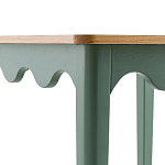Деревянный обеденный стол Wavy Wooden Dining Table Green варинант исполнения - 4 | Loft Concept в Самаре