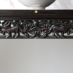 Черная резная консоль в Китайском стиле из массива Black Dragon Console варинант исполнения - 3 | Loft Concept в Самаре