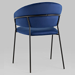 Стул в велюре синего цвета Horizon варинант исполнения - 5 | Loft Concept в Самаре