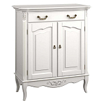 Комод белый из массива бука с ящиком и 2-мя дверцами в стиле прованс White Provence варинант исполнения - 1 | Loft Concept в Самаре