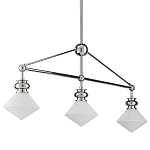 Люстра линейная с ромбовидными плафонами Pointed Diamond Shade варинант исполнения - 5 | Loft Concept в Самаре