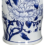 Ваза с крышкой и синим цветочным узором Blue & White Ornament  варинант исполнения - 3 | Loft Concept в Самаре