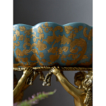 Чаша с орнаментом на бронзовых ножках в виде ангелов Eden Garden варинант исполнения - 8 | Loft Concept в Самаре