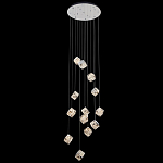 Люстра каскадная с мозаичным хрустальным оформлением Sparks of Crystal варинант исполнения - 2 | Loft Concept в Самаре