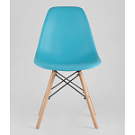 Пластиковый стул на ножках из массива бука Eames Torquoise варинант исполнения - 4 | Loft Concept в Самаре