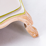 Диван двухместный из натурального бука золотистый с изображением птиц и цветов Blooming Birds варинант исполнения - 3 | Loft Concept в Самаре