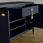 Комод-буфет Elsa Dreams Blue с открытыми полками   варинант исполнения - 1 | Loft Concept в Самаре