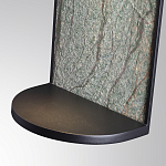 Настенный светильник зеленого цвета с черной рамкой овальной формы с полкой Herbarium  варинант исполнения - 5 | Loft Concept в Самаре