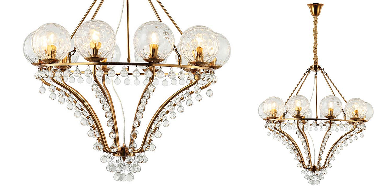 Люстра Melaine Chandelier gold Люстра Melaine Chandelier gold - Loft-Concept в Самаре