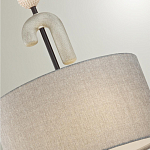 Люстра с серым тканевым плафоном Flourish варинант исполнения - 4 | Loft Concept в Самаре