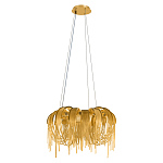 Люстра подвесная круглая с изогнутыми металлическими дугами и ниспадающими цепочками 65 см Atlantis Chain варинант исполнения - 2 | Loft Concept в Самаре