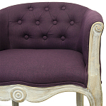 Кресло низкое в стиле прованс Louis French Armchair violet flax варинант исполнения - 3 | Loft Concept в Самаре