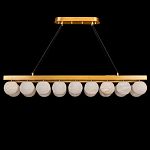 Люстра линейная прямоугольная с сферическими плафонами Phased Spheres варинант исполнения - 1 | Loft Concept в Самаре