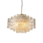 Люстра многоярусная с декором из натуральной морской ракушки Iridescent Light варинант исполнения - 1 | Loft Concept в Самаре