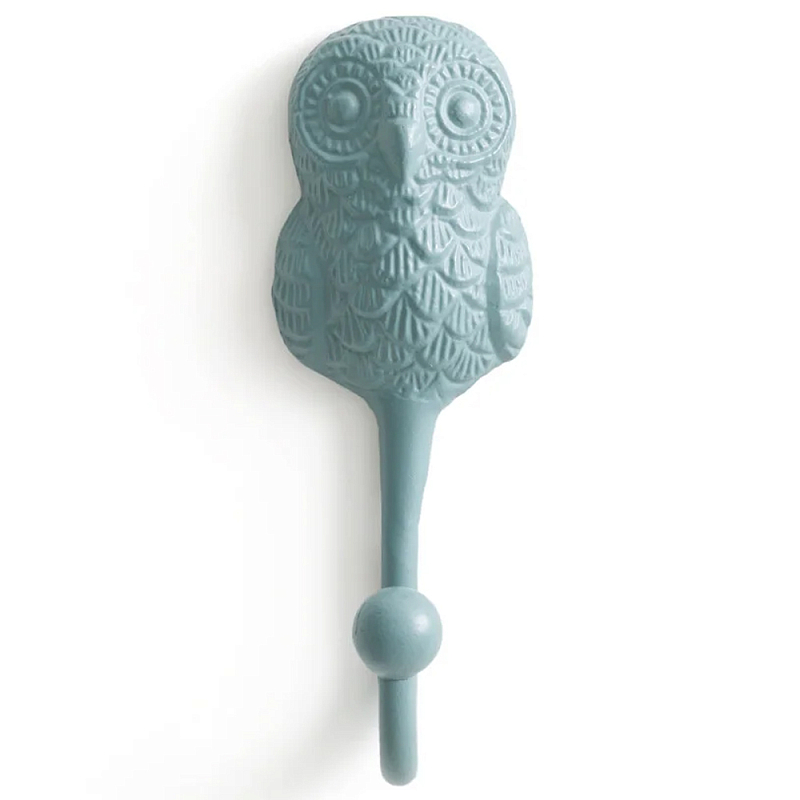 Настенный крючок в виде совы Owl Wall Hook Blue Голубой Настенный крючок в виде совы Owl Wall Hook Blue Голубой в Самаре | Loft Concept