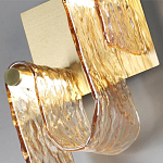 Бра волнистой формы из фактурного стекла Wave варинант исполнения - 8 | Loft Concept в Самаре