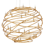 Люстра золотая в форме спирали Fancy Pattern варинант исполнения - 3 | Loft Concept в Самаре