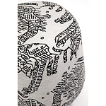 Пуф Wakonda с Круглыми ножками Черно-Белый орнамент варинант исполнения - 4 | Loft Concept в Самаре