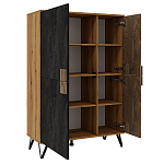 Шкаф двухдверный с 2-мя отделами с полками Stone Effect варинант исполнения - 3 | Loft Concept в Самаре