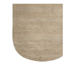 Столик кофейный кремового цвета с овальной столешницей и круглым основанием Cream Dalmen Table варинант исполнения - 4 | Loft Concept в Самаре