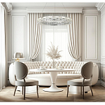 Люстра кольцевая с текстурной огранкой Reflection of Reality варинант исполнения - 5 | Loft Concept в Самаре