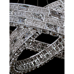 Люстра на 2 кольца с текстурной огранкой Reflection of Reality варинант исполнения - 8 | Loft Concept в Самаре