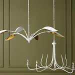 Люстра белая с плафонами в виде лепестков Delicate Flower варинант исполнения - 5 | Loft Concept в Самаре