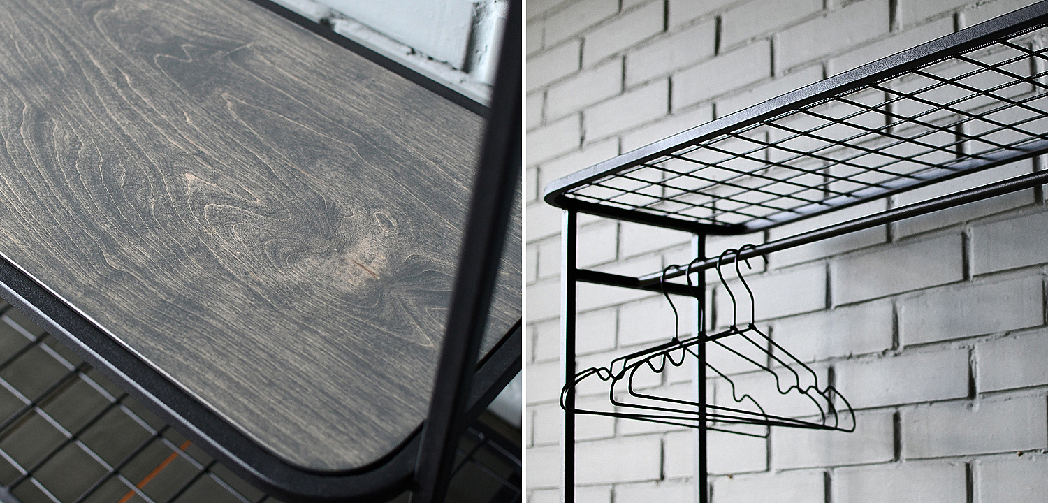 Рейл Braydon Industrial Metal Rust Clothes Rail Рейл Braydon Industrial Metal Rust Clothes Rail - Loft-Concept в Самаре