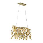 Люстра золотая с декором в виде веток эвкалипта Eucalyptus Branches варинант исполнения - 2 | Loft Concept в Самаре