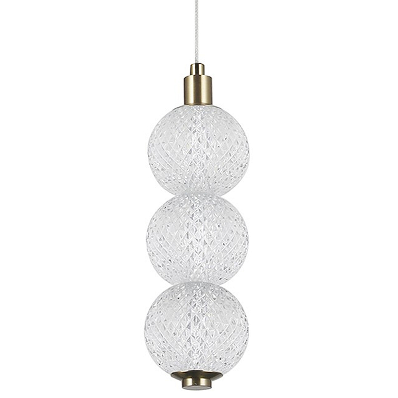Подвесной светодиодный светильник Crystal Globule Hanging Lamp Прозрачный Бронза Подвесной светодиодный светильник Crystal Globule Hanging Lamp Прозрачный Бронза в Самаре | Loft Concept