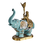 Подсвечник в виде слона из фарфора с бронзовыми элементами Elephant in the Garden of Eden варинант исполнения - 2 | Loft Concept в Самаре