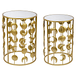 Набор из двух столов из металла Brass Symphony Moon варинант исполнения - 1 | Loft Concept в Самаре