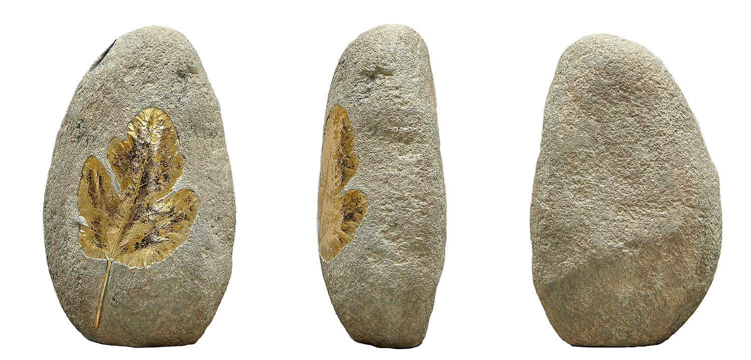 Ваза Golden Stone Leaf Vase имитация камня Ваза Golden Stone Leaf Vase имитация камня - Loft-Concept в Самаре