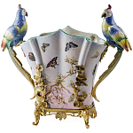 Ваза фарфоровая с попугаями Ferra варинант исполнения - 2 | Loft Concept в Самаре