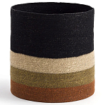 Плетеная корзина в полоску Iweala Wicker Basket варинант исполнения - 1 | Loft Concept в Самаре