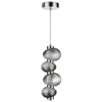 Подвесной светильник с 4-мя рифлеными стеклянными шарами Marcelh Light варинант исполнения - 2 | Loft Concept в Самаре