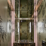 Обои ручная роспись Silk Tree Original colourway on White Metal gilded paper варинант исполнения - 1 | Loft Concept в Самаре