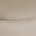 Банкетка овальная бежевый велюр на 4-х металлических ножках черного цвета SANJAY варинант исполнения - 5 | Loft Concept в Самаре