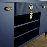 Комод-буфет Elsa Dreams Blue с открытыми полками   варинант исполнения - 4 | Loft Concept в Самаре