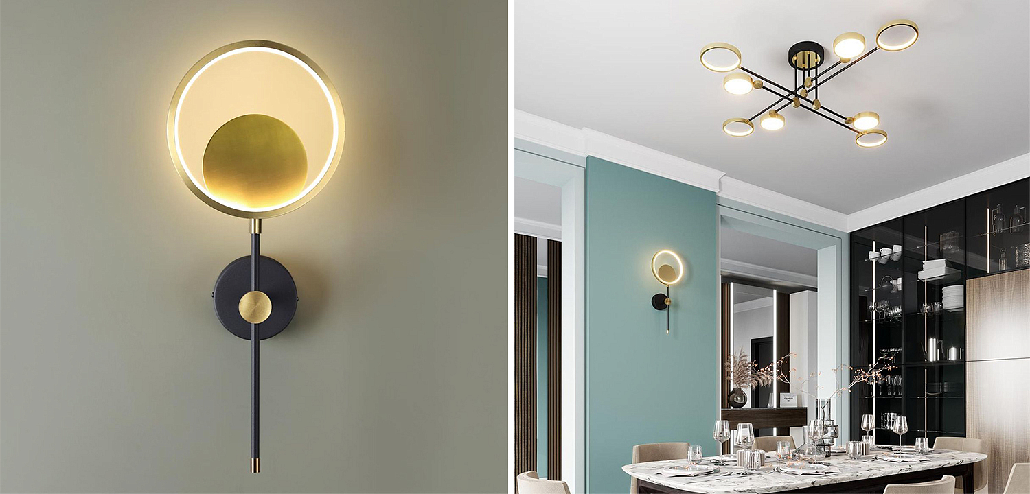 Бра Bendik Gold Ring Wall lamp B Бра Bendik Gold Ring Wall lamp B - Loft-Concept в Самаре