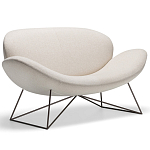 Дизайнерский двухместный диван Gio Ponti D.157.6  - DUE FOGLIE Sofa варинант исполнения - 7 | Loft Concept в Самаре