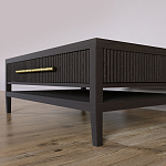 Кофейный стол Primo с двумя ящиками Темный орех варинант исполнения - 4 | Loft Concept в Самаре