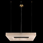 Люстра с квадратным каменным плафоном Calcite Square Light варинант исполнения - 2 | Loft Concept в Самаре
