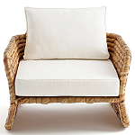 Кресло из плетеного гиацинта Gardner Wicker Armchair варинант исполнения - 2 | Loft Concept в Самаре